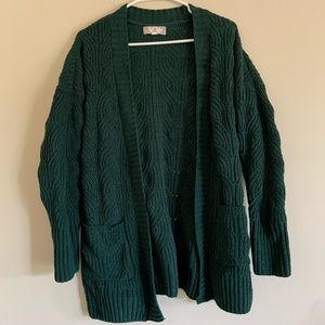 Pink Rose Green Cardigan S